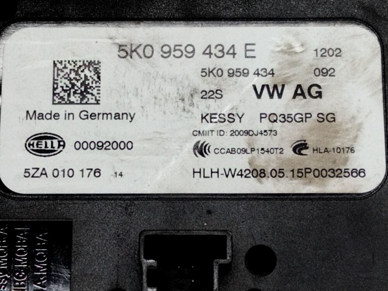 Recambio de centralita para volkswagen tiguan (5n2) t1 bluemotion referencia OEM IAM 5K0959434E  