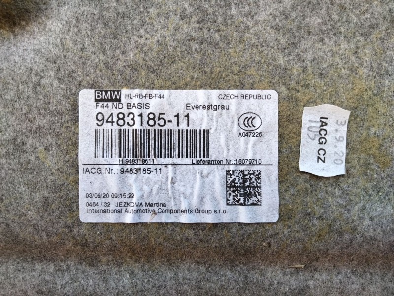 Recambio de techo interior para bmw serie 2 gran coupe (f44) 218i referencia OEM IAM   