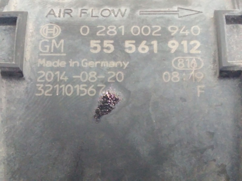 Recambio de caudalimetro para opel corsa d color edition referencia OEM IAM 55561912  