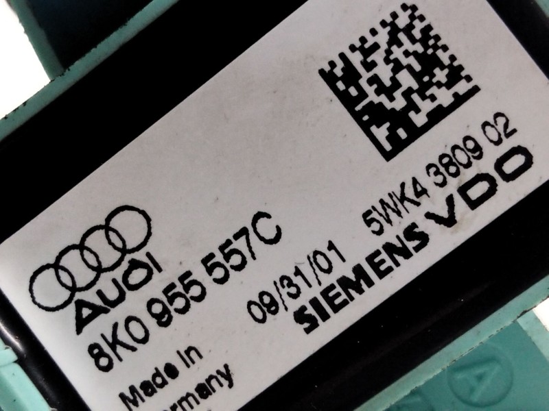 Recambio de sensor impacto airbag para audi a4 berlina (8e) 2.0 tdi quattro (dpf) (103kw) referencia OEM IAM 8K0955557C  