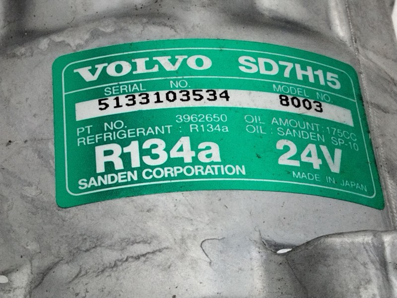 Recambio de compresor aire acondicionado para volvo f 7 intercooler / 162 kw referencia OEM IAM F7INTERCOOLER/162KW(1983-0)003  