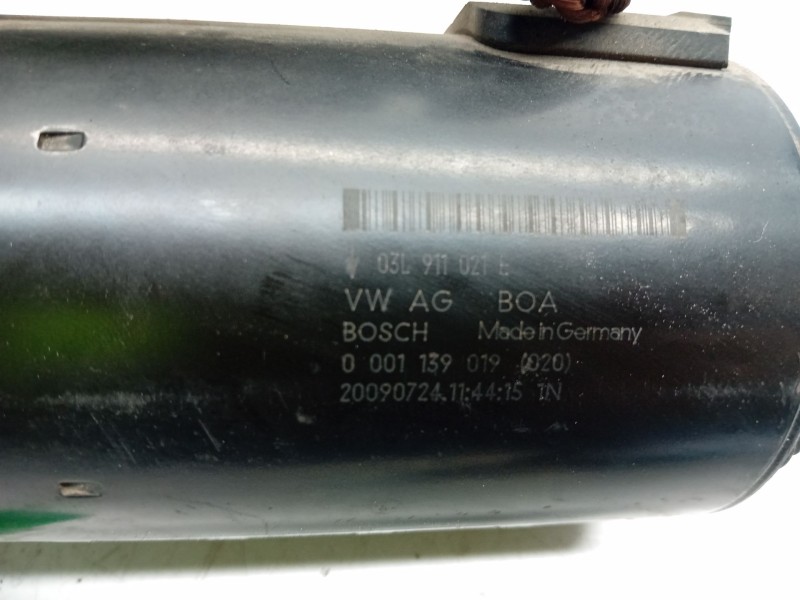 Recambio de motor arranque para audi a4 berlina (8e) 2.0 tdi quattro (dpf) (103kw) referencia OEM IAM 03L911021E  