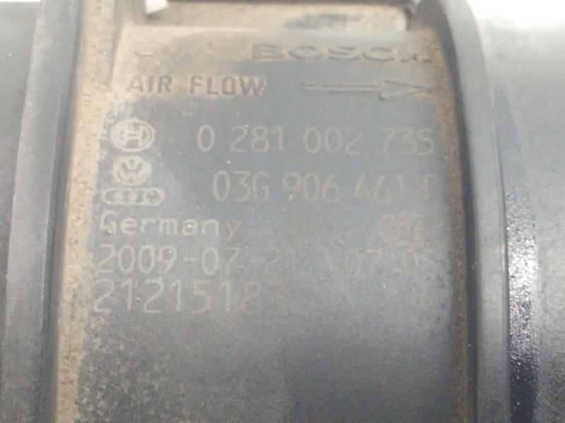 Recambio de caudalimetro para audi a4 berlina (8e) 2.0 tdi quattro (dpf) (103kw) referencia OEM IAM 03G906461C  