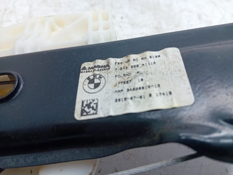Recambio de elevalunas trasero derecho para bmw serie 1 lim. (f20/f21) referencia OEM IAM 7242556  