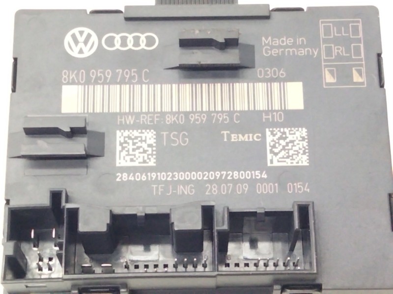 Recambio de modulo control puerta para audi a4 berlina (8e) 2.0 tdi quattro (dpf) (103kw) referencia OEM IAM 8K0959795C  