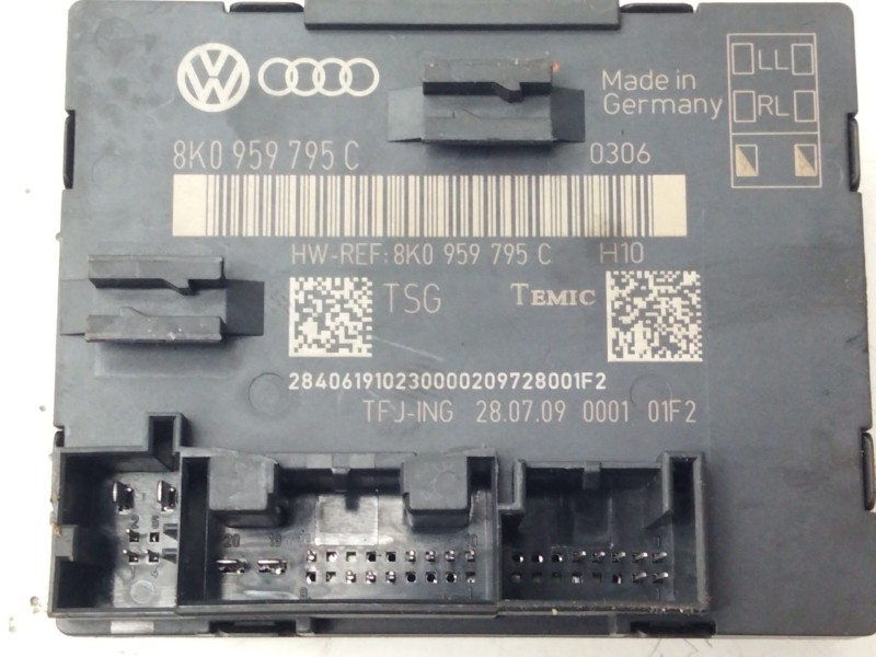 Recambio de modulo control puerta para audi a4 berlina (8e) 2.0 tdi quattro (dpf) (103kw) referencia OEM IAM 8K0959795C  