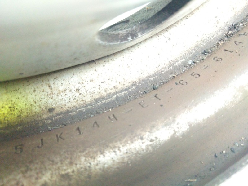 Recambio de llanta hierro para mercedes mb 100 d caja cerrada / combi referencia OEM IAM 14-5-TORNILLOS ET65 