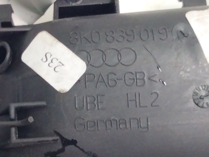 Recambio de maneta interior trasera izquierda para audi a4 berlina (8e) 2.0 tdi quattro (dpf) (103kw) referencia OEM IAM 8K08390