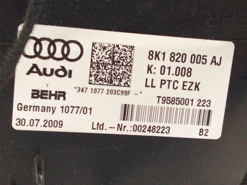 Recambio de calefaccion entera normal para audi a4 berlina (8e) 2.0 tdi quattro (dpf) (103kw) referencia OEM IAM 8K1820005AJ  