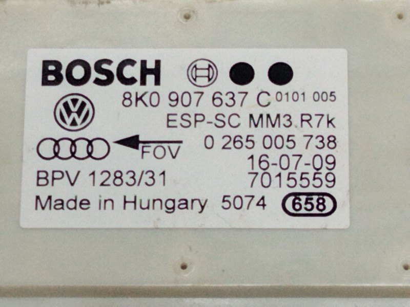 Recambio de senson control estabilidad para audi a4 berlina (8e) 2.0 tdi quattro (dpf) (103kw) referencia OEM IAM 8K0907637C  