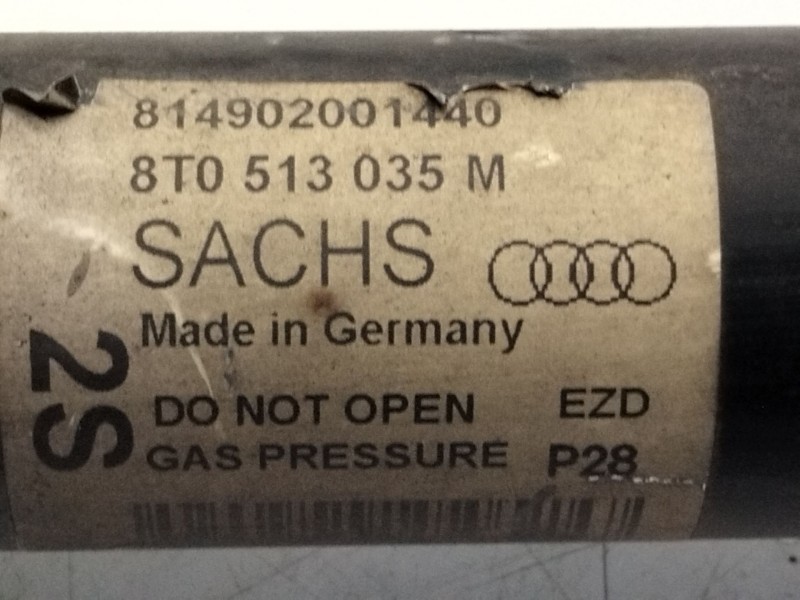 Recambio de amortiguador trasero izquierdo para audi a4 berlina (8e) 2.0 tdi quattro (dpf) (103kw) referencia OEM IAM 8T0513035M