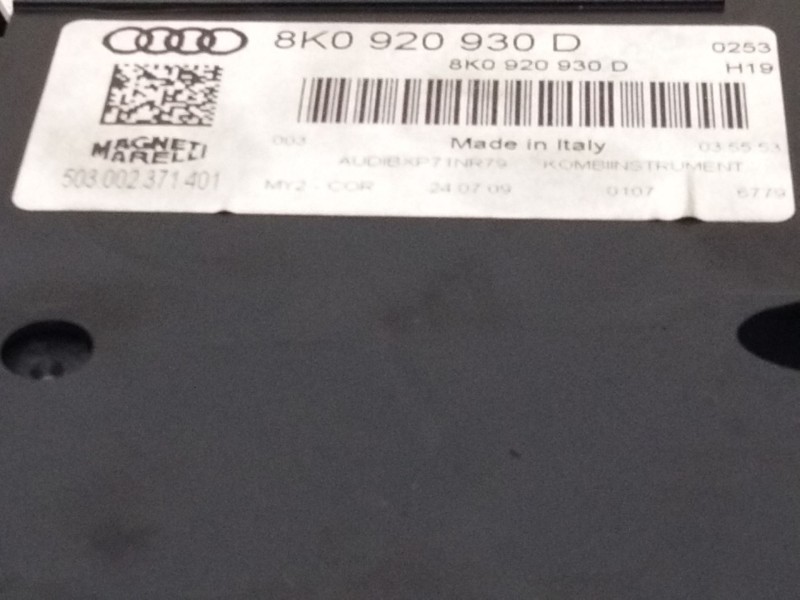 Recambio de cuadro instrumentos para audi a4 berlina (8e) 2.0 tdi quattro (dpf) (103kw) referencia OEM IAM 8K0920930D  