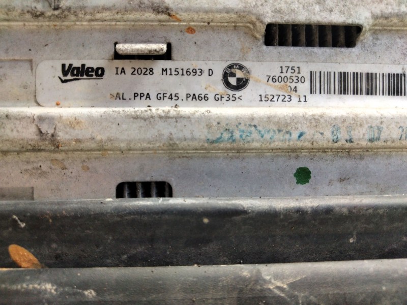 Recambio de intercooler para bmw serie 1 lim. (f20/f21) referencia OEM IAM 760053004  