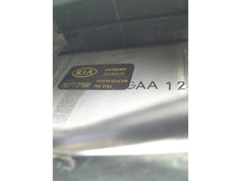 Recambio de intercooler para kia carens 2.0 crdi ex monovolumen referencia OEM IAM 2827127350  