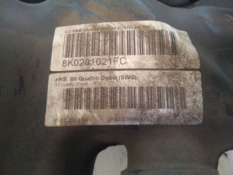 Recambio de deposito combustible para audi a4 berlina (8e) 2.0 tdi quattro (dpf) (103kw) referencia OEM IAM 8K0202021FC  