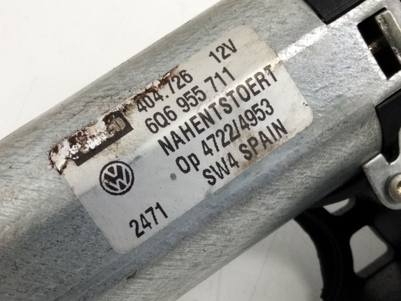 Recambio de motor limpia trasero para volkswagen polo (9n1) 1.4 tdi referencia OEM IAM 6Q6955711  