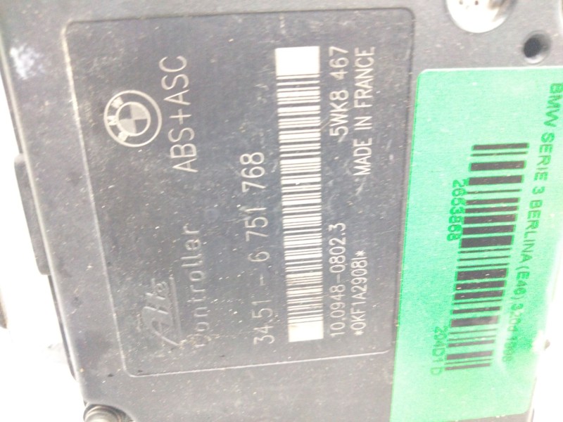 Recambio de abs para bmw serie 3 berlina (e46) 320d referencia OEM IAM 6751767  
