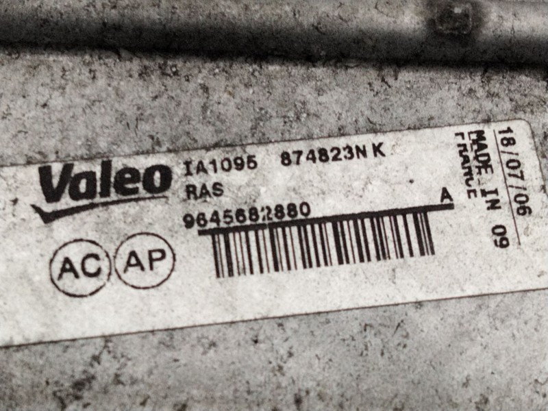 Recambio de intercooler para citroen c5 berlina exclusive referencia OEM IAM 9645682880A  