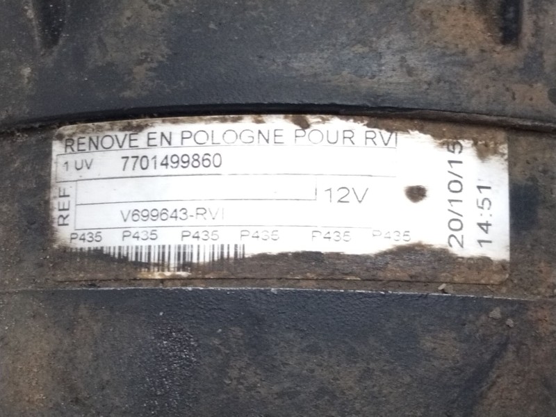 Recambio de compresor aire acondicionado para nissan primastar (x83) 2.5 dci diesel cat referencia OEM IAM 7701499860  