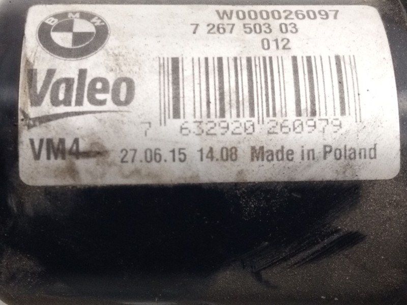 Recambio de motor limpia delantero para bmw serie 1 lim. (f20/f21) referencia OEM IAM 726750303  