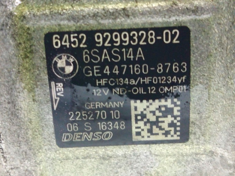Recambio de compresor aire acondicionado para bmw serie 1 lim. (f20/f21) referencia OEM IAM 929932802  
