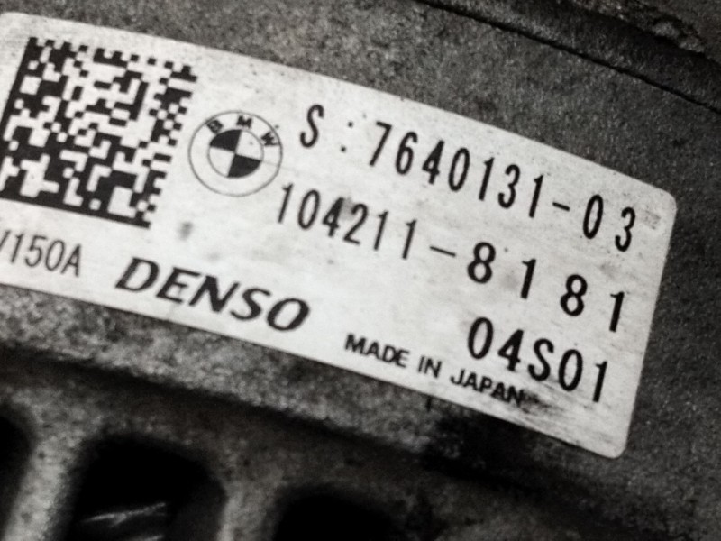 Recambio de alternador para bmw serie 1 lim. (f20/f21) referencia OEM IAM 764013103  
