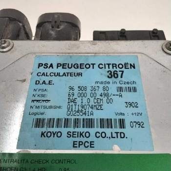 Recambio de centralita check control para citroën c3 1.4 hdi referencia OEM IAM 9650836780  111545