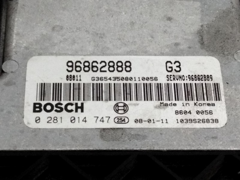 Recambio de centralita motor uce para chevrolet epica 2.0 diesel cat referencia OEM IAM 96862888  