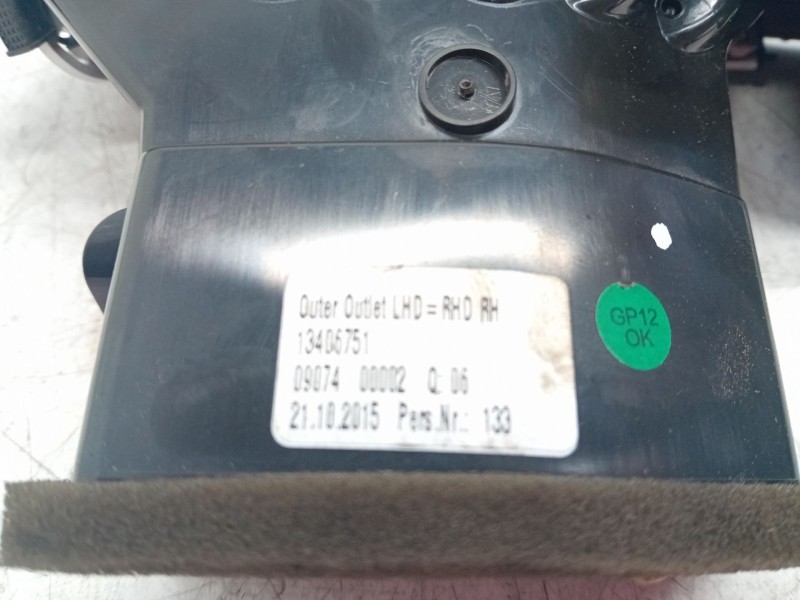 Recambio de aireador derecho para opel astra k lim. 5türig referencia OEM IAM 13406751  