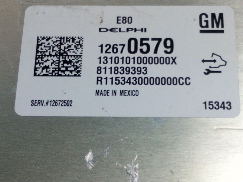Recambio de centralita motor uce para opel astra k lim. 5türig referencia OEM IAM 12670579  