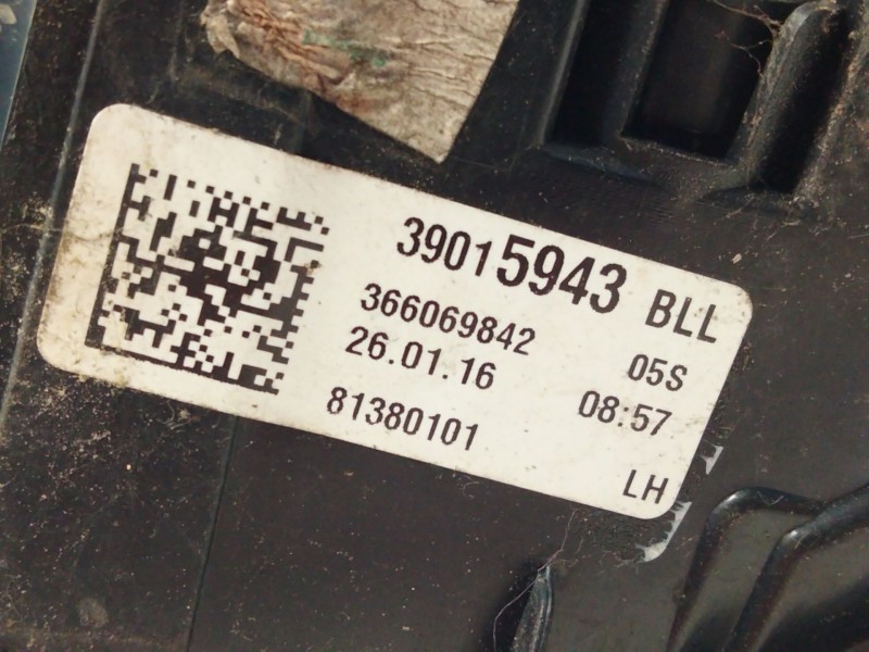 Recambio de piloto trasero izquierdo para opel astra k lim. 5türig referencia OEM IAM 39015943  