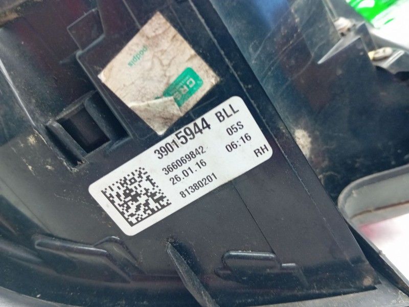 Recambio de piloto trasero derecho para opel astra k lim. 5türig referencia OEM IAM 39015944  