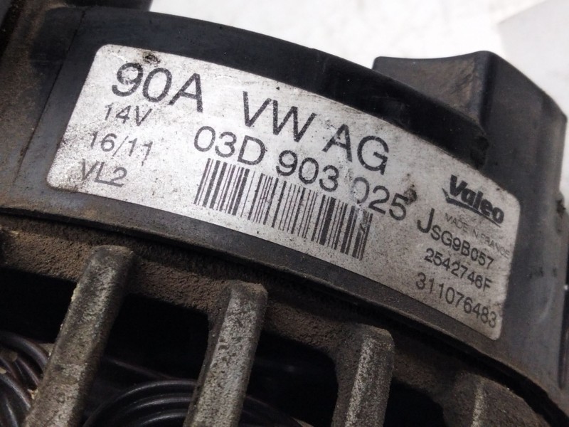 Recambio de alternador para skoda fabia (5j2 ) 1.2 referencia OEM IAM 03D903025J  
