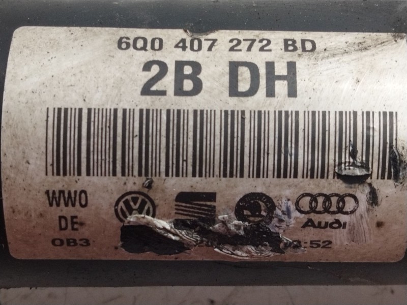 Recambio de transmision delantera derecha para skoda fabia (5j2 ) 1.2 referencia OEM IAM 6Q0407272BD  