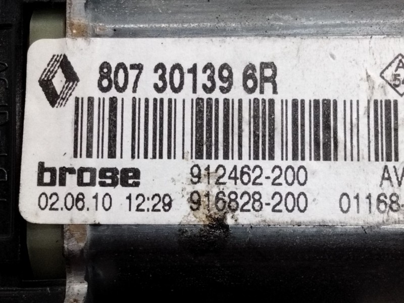 Recambio de elevalunas delantero derecho para renault megane iii berlina 5 p authentique referencia OEM IAM 807301396R  