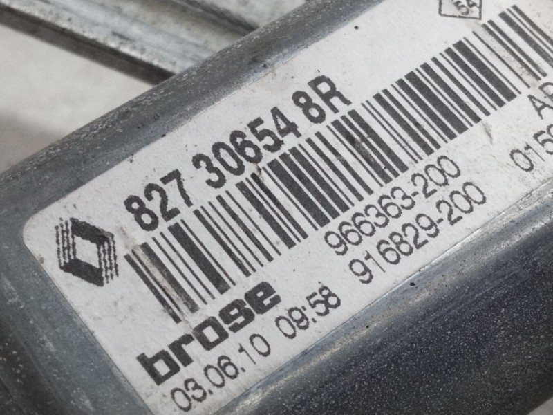 Recambio de elevalunas trasero derecho para renault megane iii berlina 5 p authentique referencia OEM IAM 827306548R  