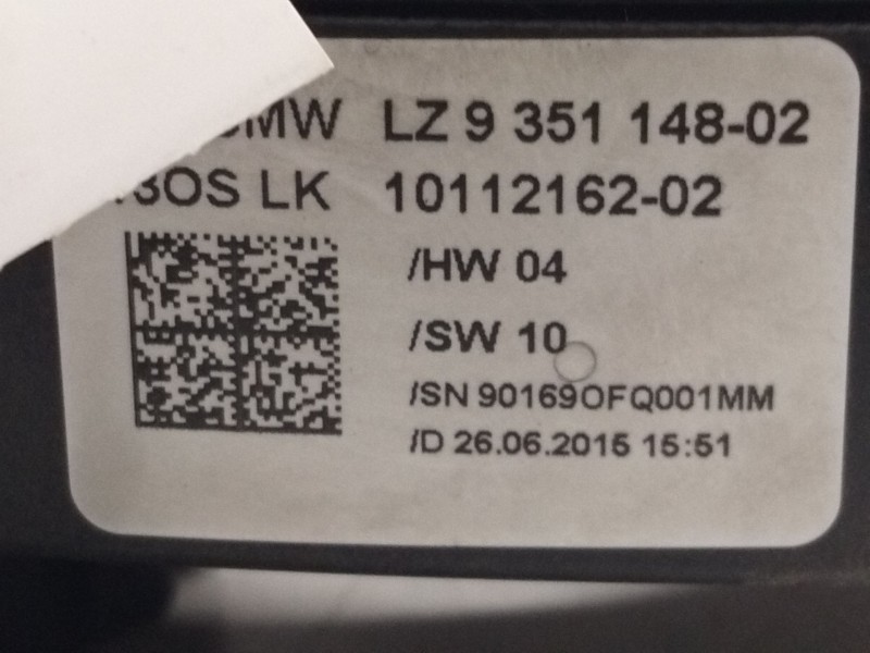 Recambio de mando intermitentes y limpia para bmw serie 1 lim. (f20/f21) referencia OEM IAM 935114802  