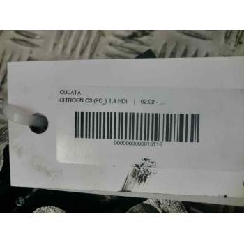 Recambio de culata para citroën c3 1.4 hdi referencia OEM IAM C0356090  111676