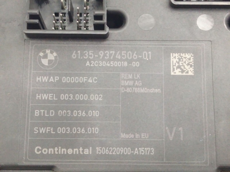 Recambio de unidad control ecu para bmw serie 1 lim. (f20/f21) referencia OEM IAM 937450601  