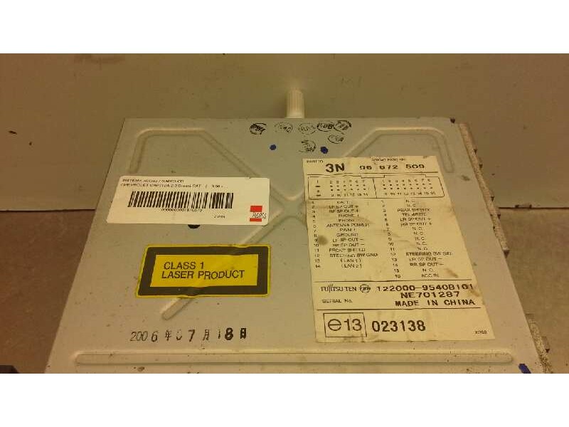 Recambio de sistema audio / radio cd para chevrolet captiva 2.0 diesel cat referencia OEM IAM 96672507  