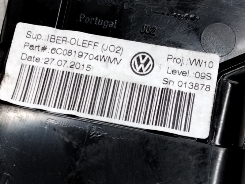 Recambio de aireador derecho para volkswagen polo (6c1) fresh referencia OEM IAM 6C0819704WMV  
