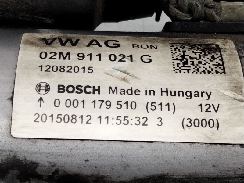 Recambio de motor arranque para volkswagen polo (6c1) fresh referencia OEM IAM 02M911021G  