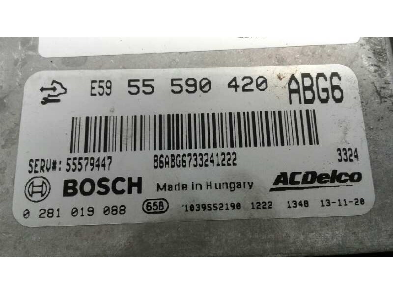 Recambio de centralita motor uce para opel astra j sports tourer 2.0 16v cdti referencia OEM IAM 55590420 169 