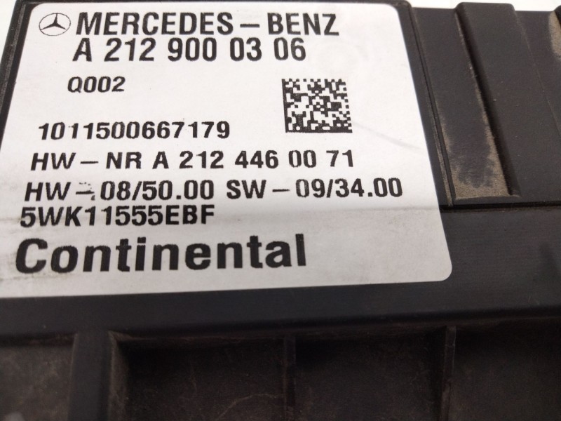 Recambio de unidad control para mercedes clase c (w204) berlina c 220 cdi blueefficiency (204.002) referencia OEM IAM A212900030