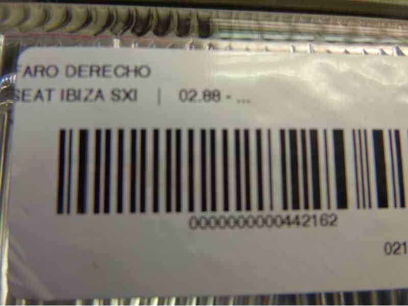 Recambio de faro derecho para seat ibiza sxi referencia OEM IAM SE021930008C  