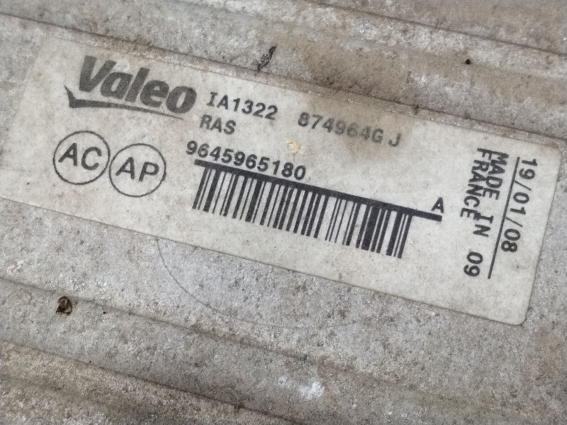 Recambio de intercooler para citroen berlingo 1.6 16v hdi referencia OEM IAM 9645965180  