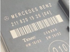 Recambio de centralita cierre para mercedes clase e (w211) berlina e 320 cdi (211.022) referencia OEM IAM 2118201526   2