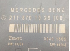 Recambio de centralita cierre para mercedes clase e (w211) berlina e 320 cdi (211.022) referencia OEM IAM 2118701026   2