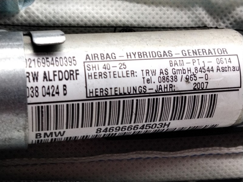 Recambio de airbag cortina delantero izquierdo para bmw serie 3 berlina (e90) 3.0 turbodiesel cat referencia OEM IAM 84696664503