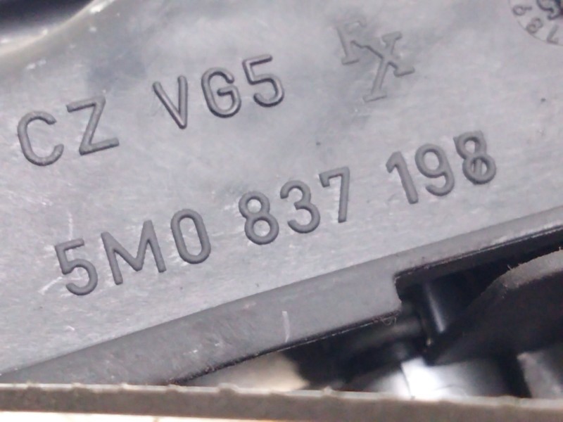 Recambio de maneta interior delantera derecha para volkswagen golf plus (5m1) 2.0 tdi referencia OEM IAM 5M0837198  